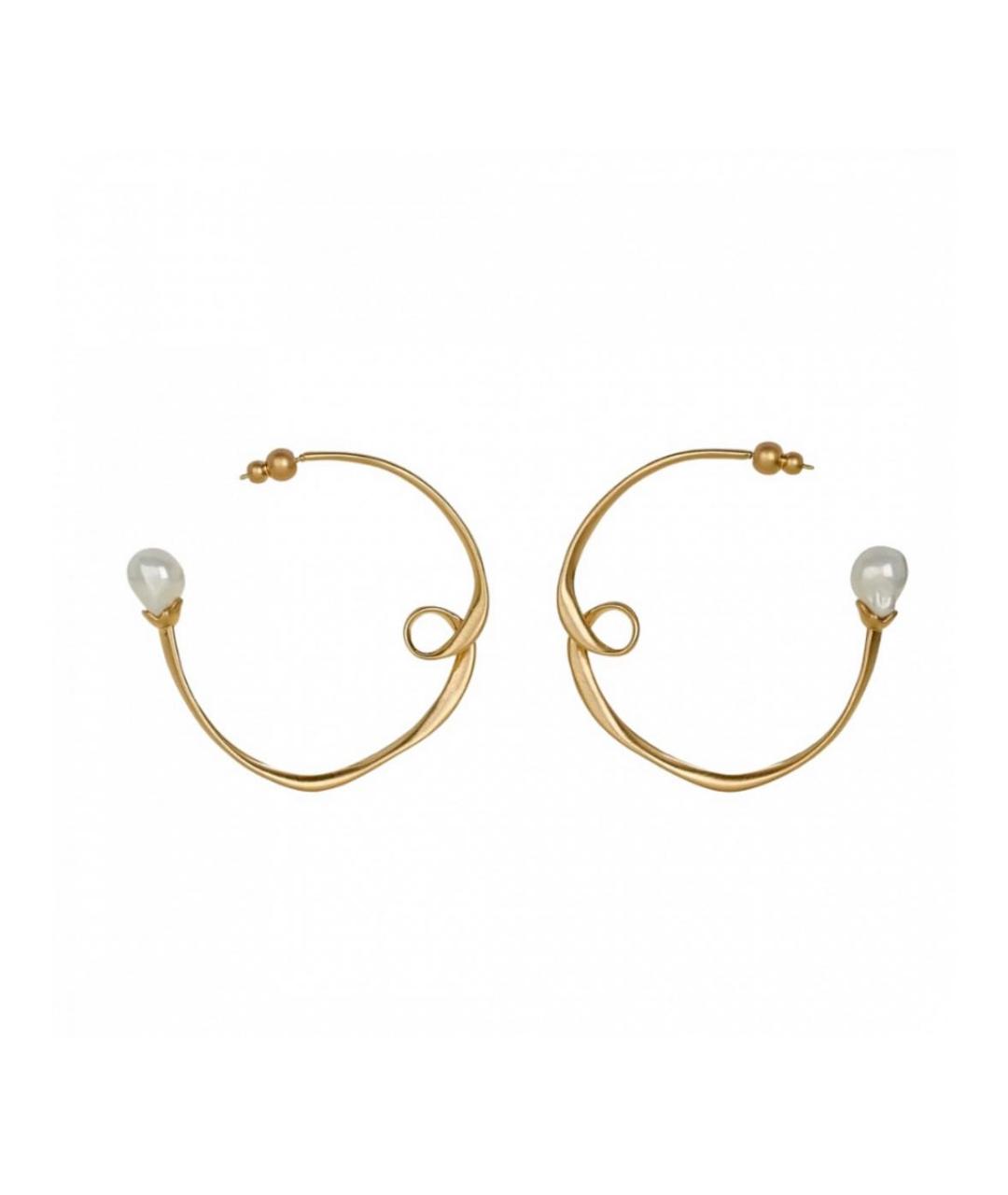 CULT GAIA Золотые металлические серьги, фото 1