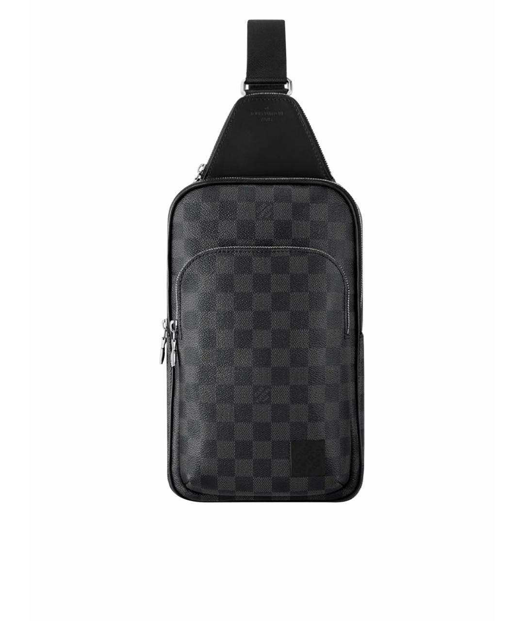LOUIS VUITTON Антрацитовая сумка на плечо, фото 1