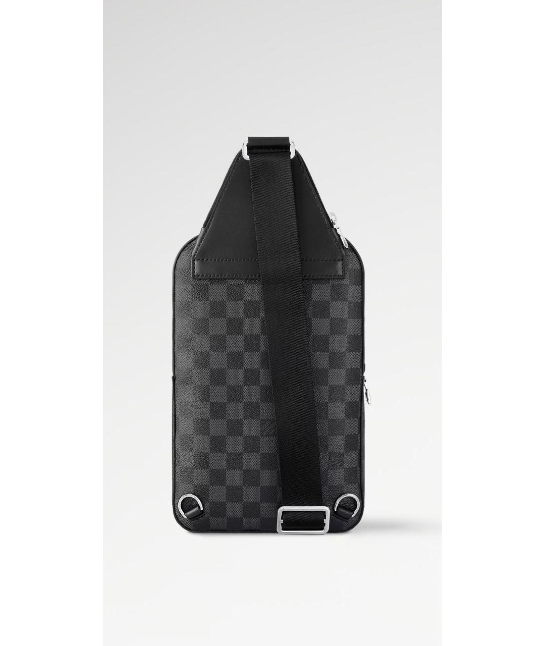 LOUIS VUITTON Антрацитовая сумка на плечо, фото 3