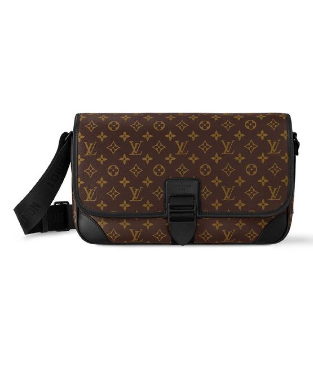 LOUIS VUITTON Коричневая сумка на плечо из канвы, фото 7