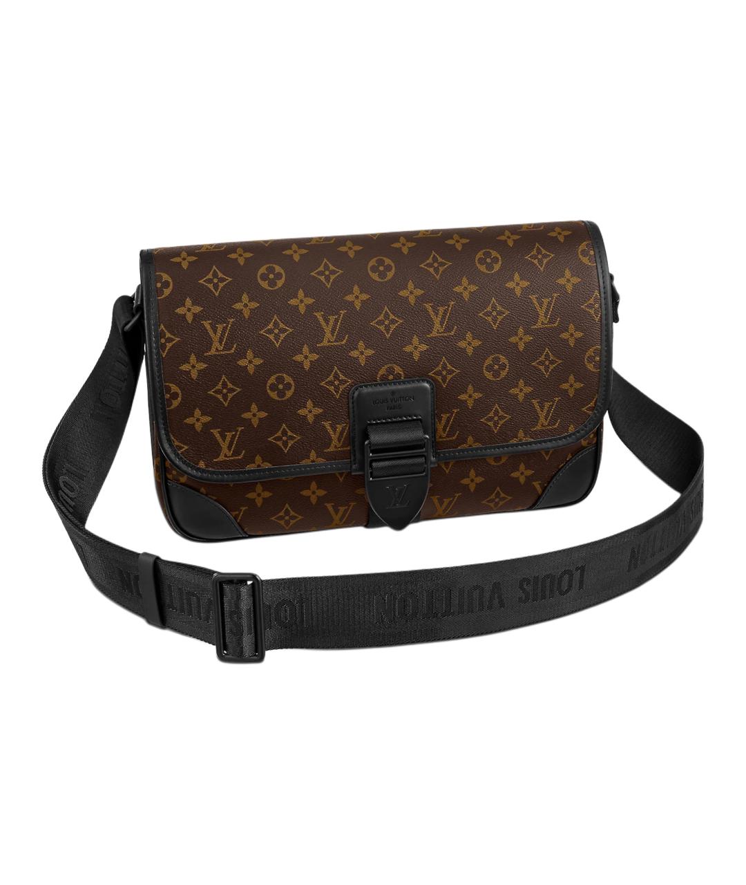 LOUIS VUITTON Коричневая сумка на плечо из канвы, фото 2
