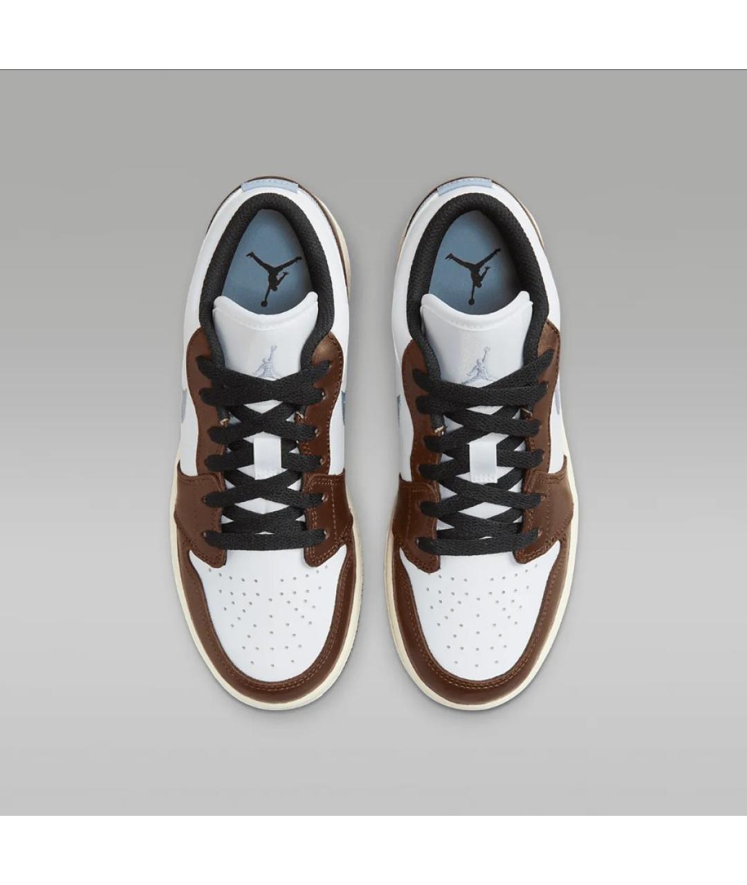 JORDAN Коричневые кожаные кроссовки, фото 3