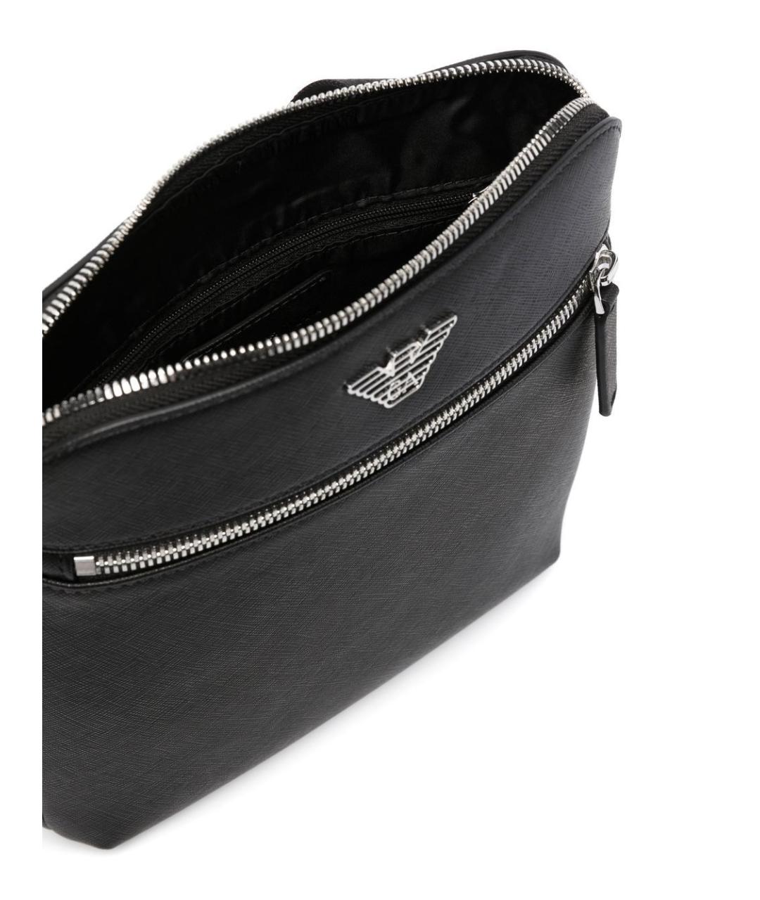 EMPORIO ARMANI Черная сумка на плечо, фото 4