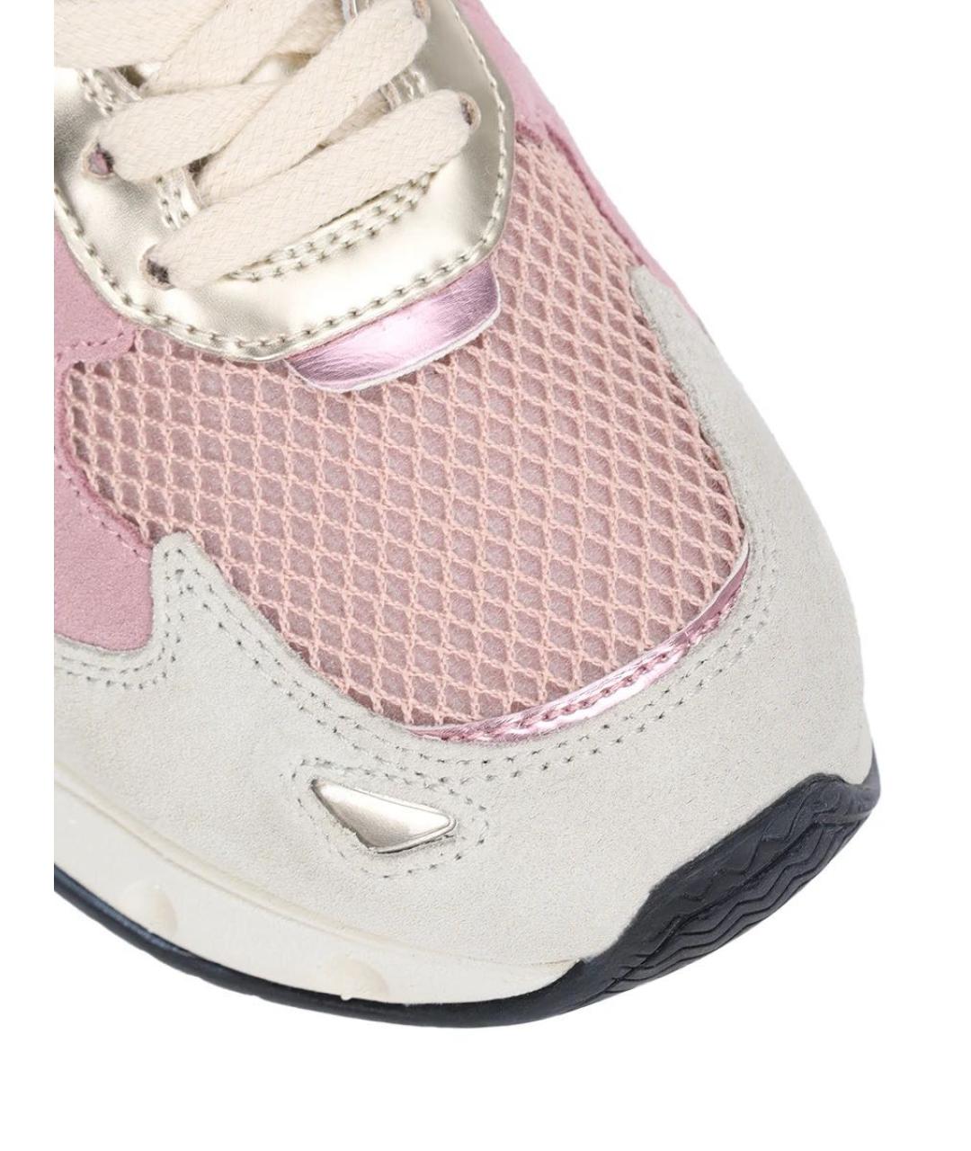 PREMIATA Розовые кожаные кроссовки, фото 5