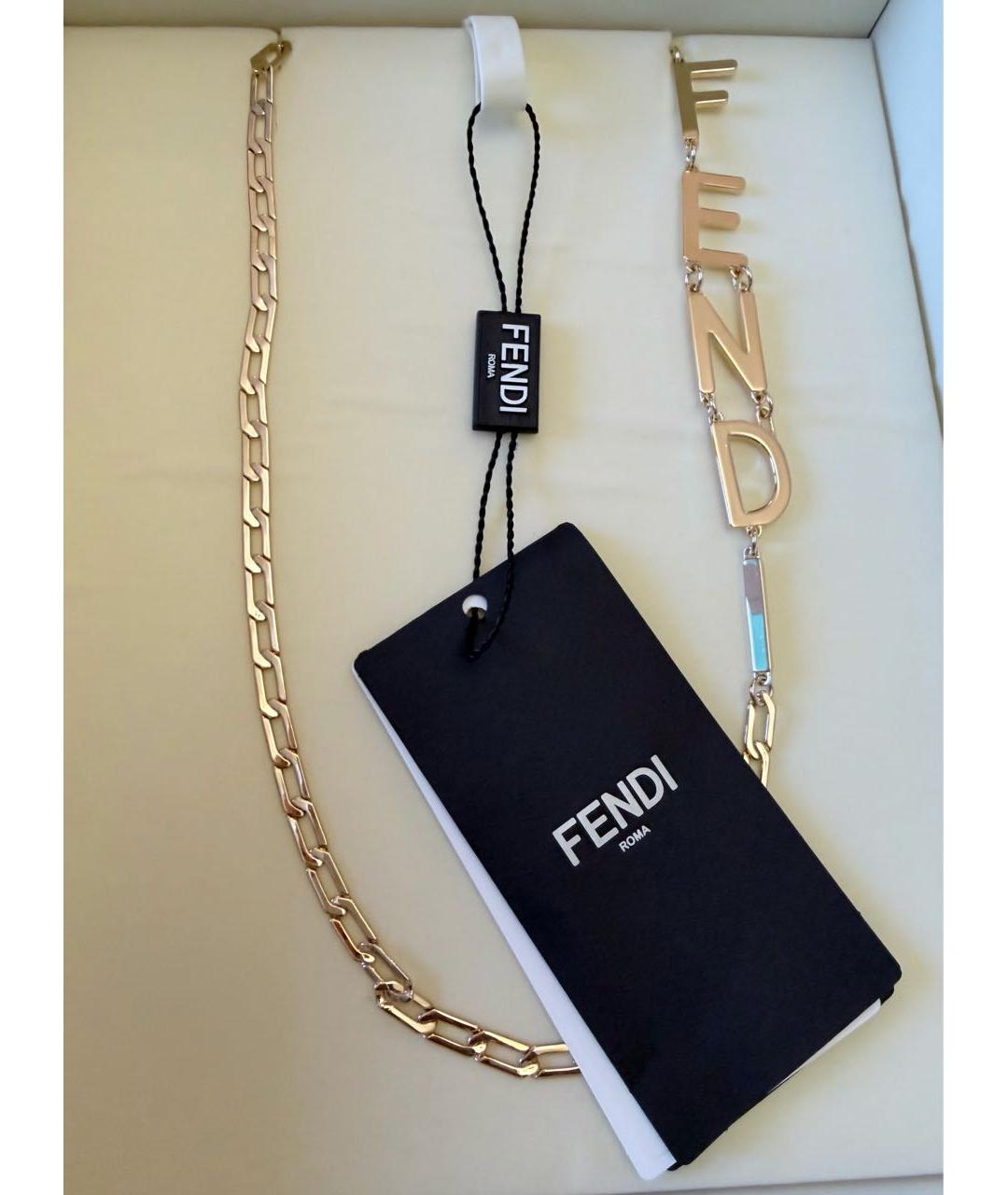 FENDI Золотой брелок, фото 3