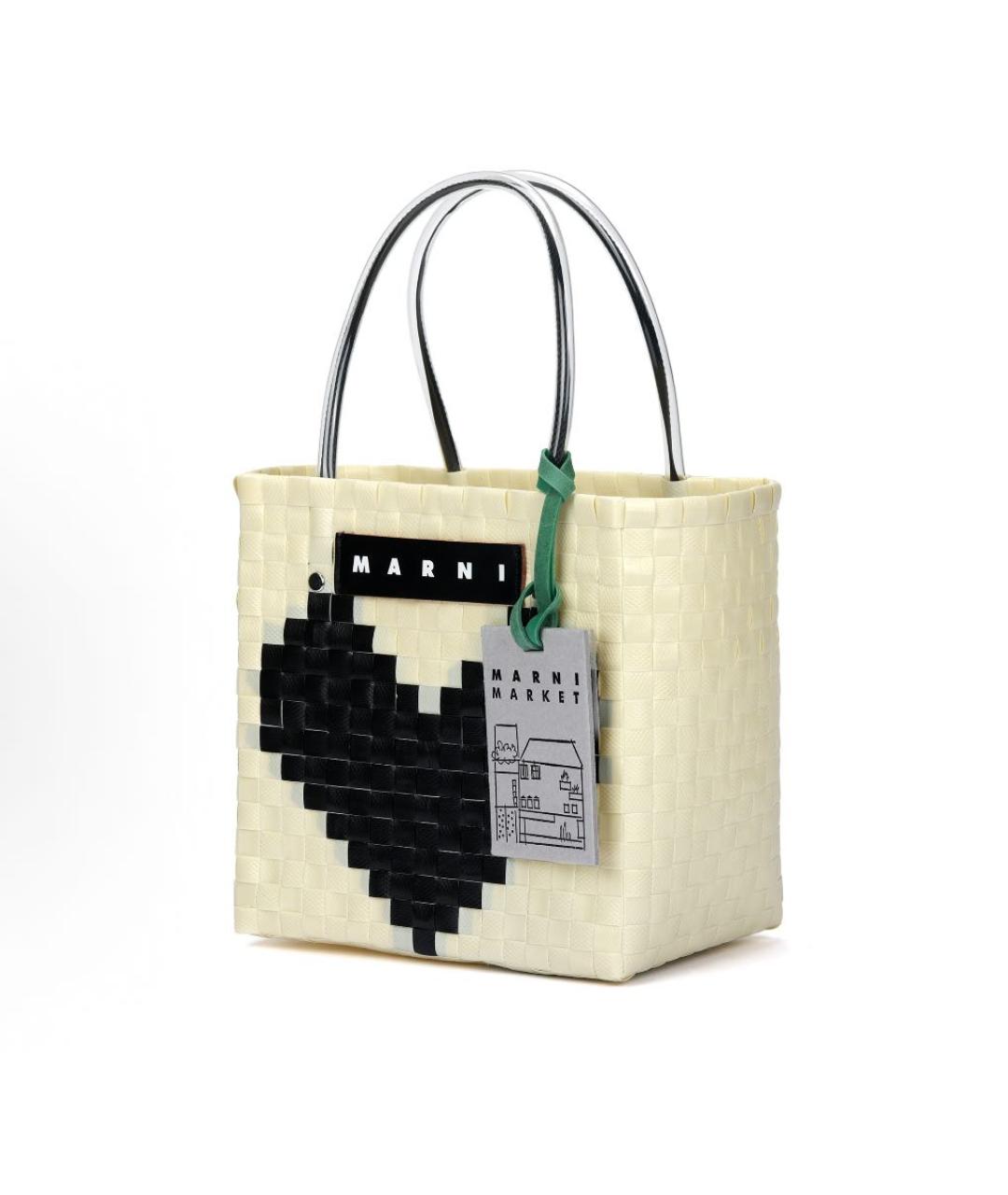 MARNI Белая сумка тоут, фото 4