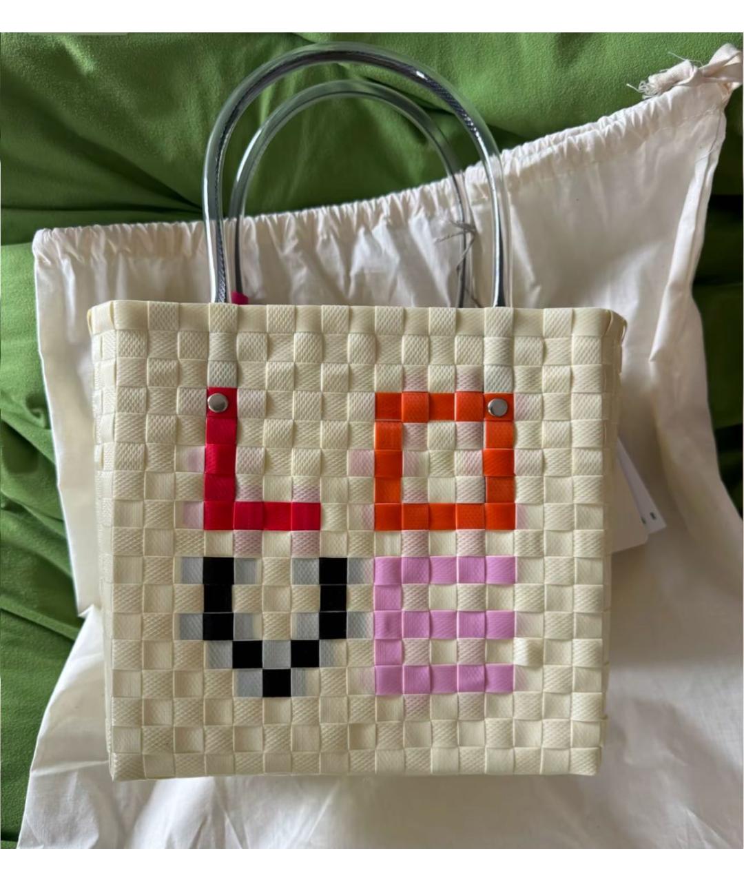 MARNI Белая сумка тоут, фото 8