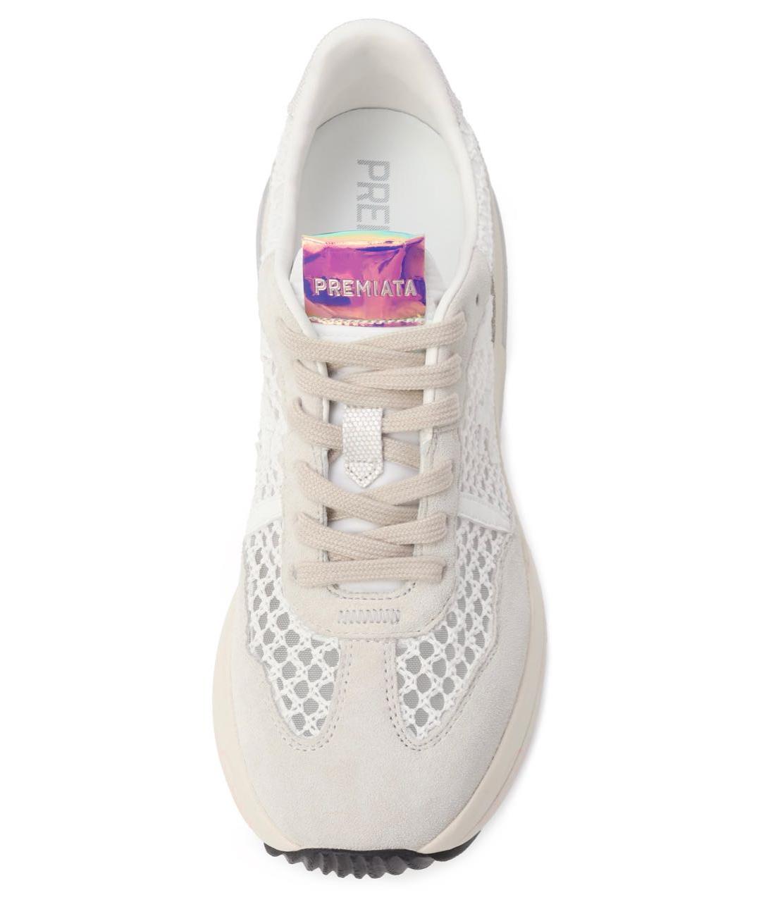 PREMIATA Белые кожаные кроссовки, фото 4
