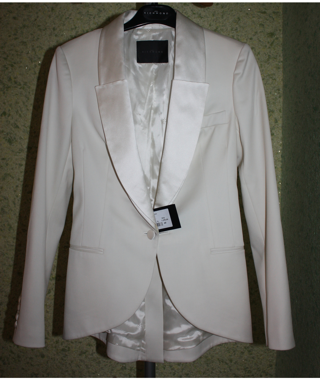 JOHN RICHMOND Белый шерстяной жакет/пиджак, фото 3