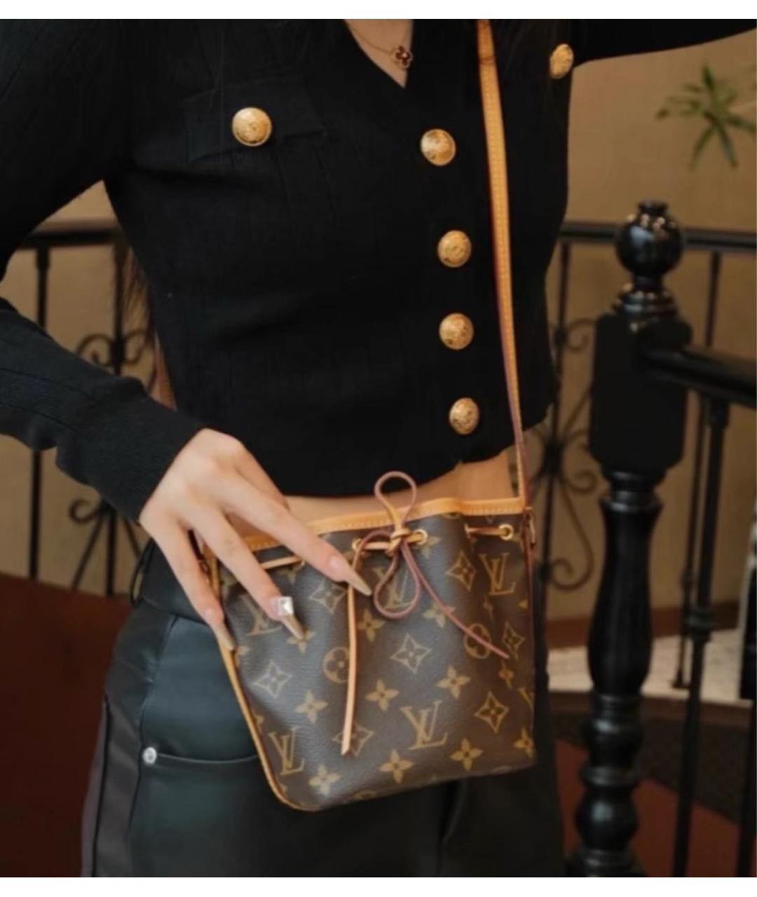 LOUIS VUITTON Коричневая сумка через плечо, фото 4