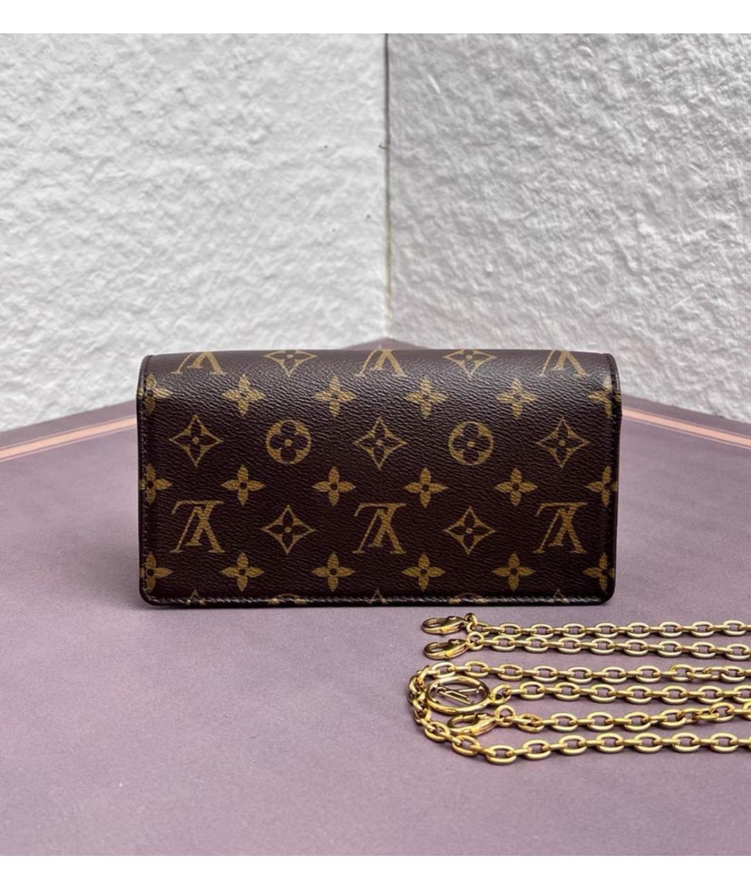 LOUIS VUITTON Коричневая сумка через плечо, фото 4