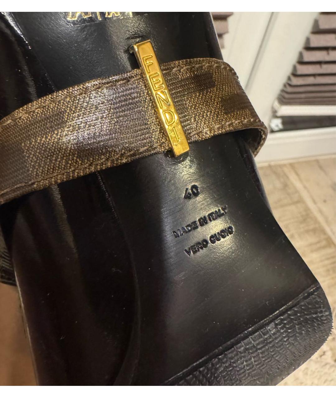 FENDI Черные туфли из лакированной кожи, фото 5