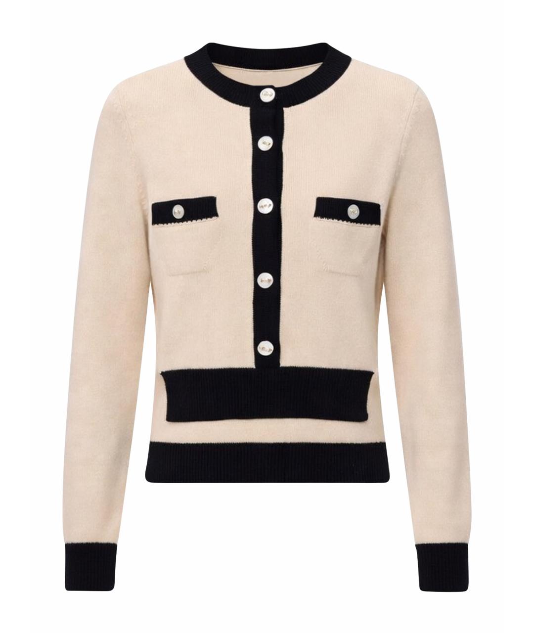 CHANEL Бежевый кашемировый кардиган, фото 1