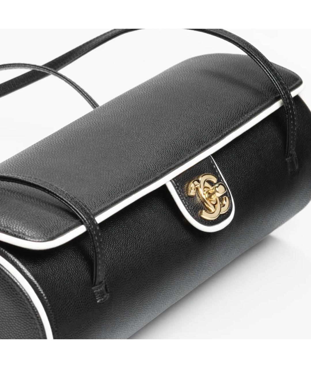 CHANEL Черная кожаная сумка через плечо, фото 5