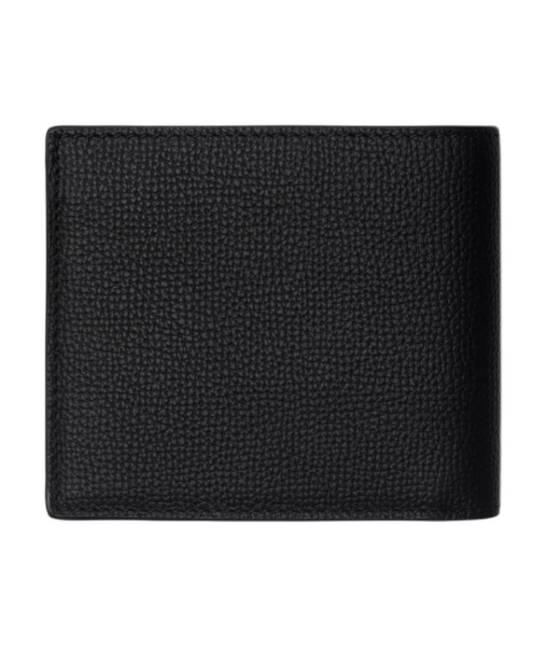 BURBERRY Черный кожаный кошелек, фото 2