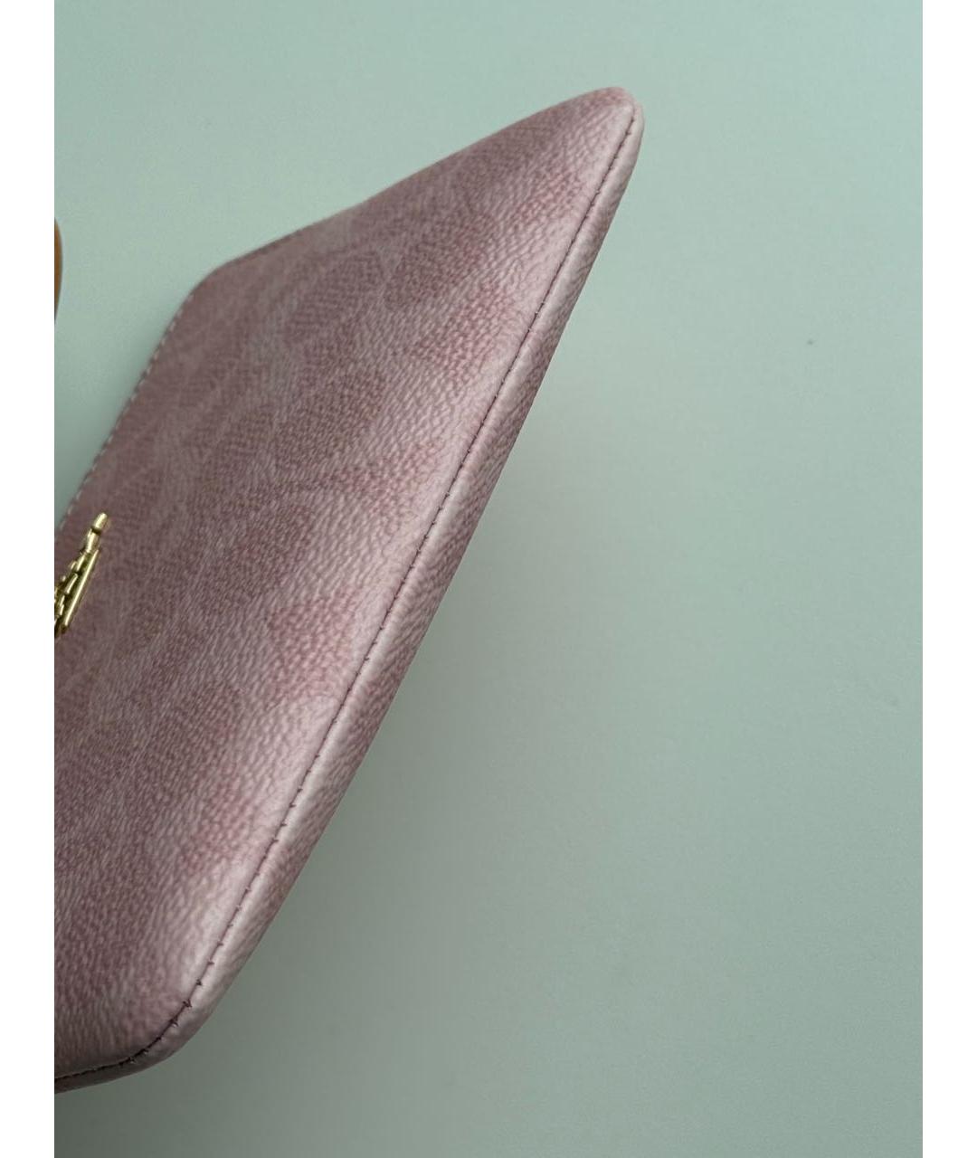 COACH Розовый кошелек, фото 8