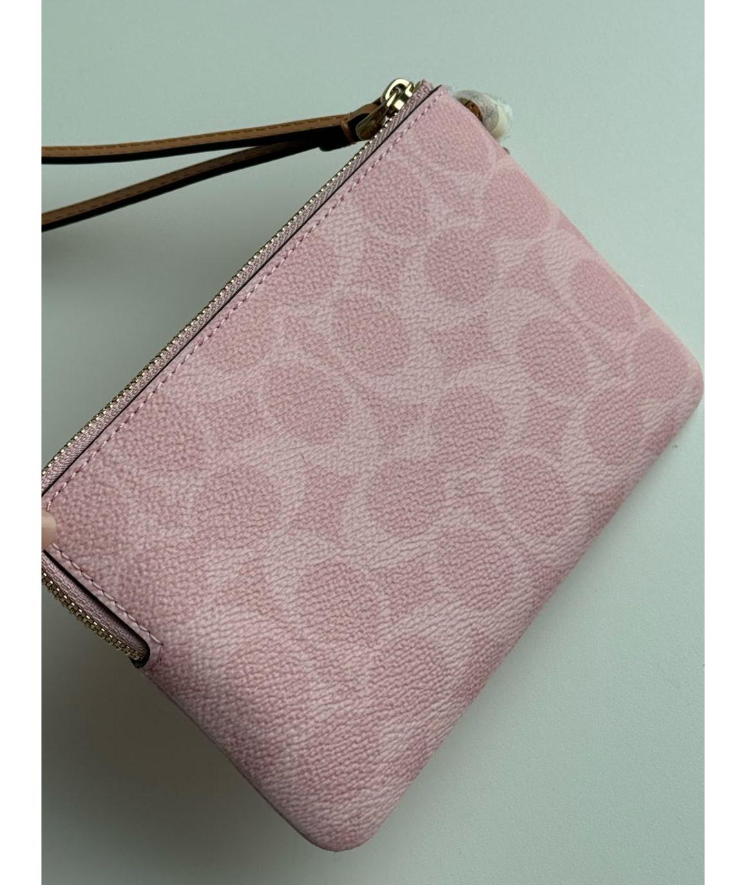 COACH Розовый кошелек, фото 3