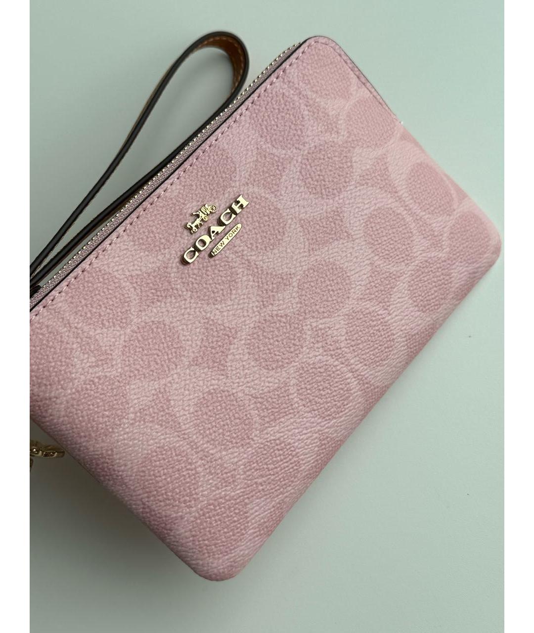 COACH Розовый кошелек, фото 2