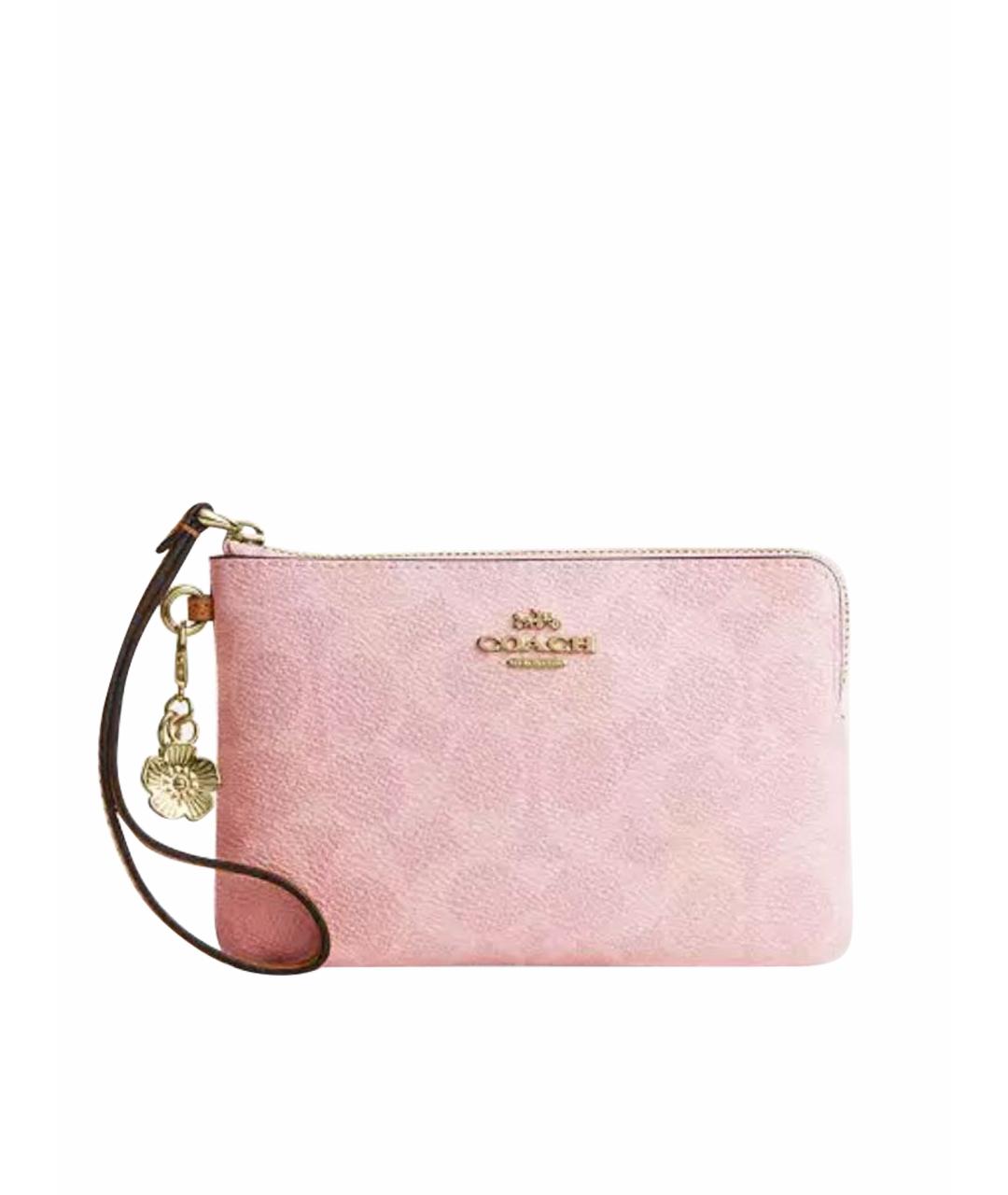 COACH Розовый кошелек, фото 1