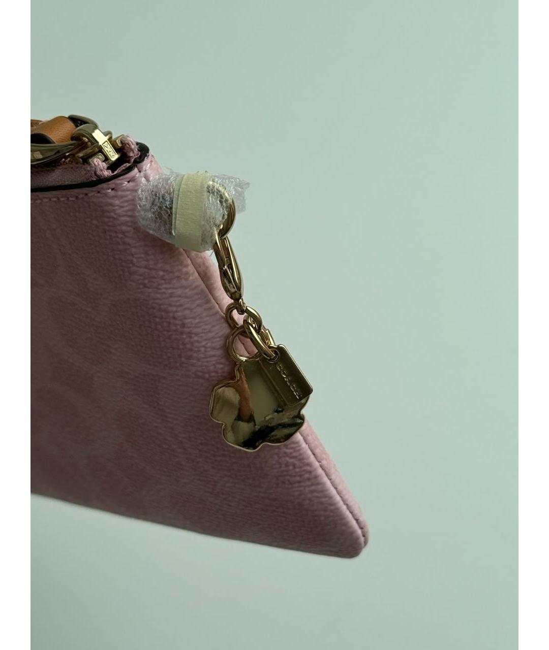 COACH Розовый кошелек, фото 6