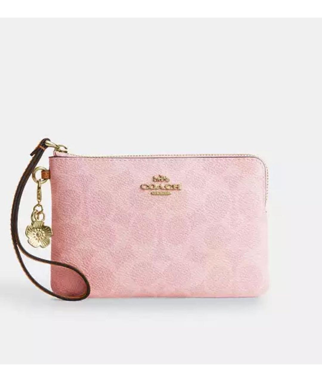 COACH Розовый кошелек, фото 9