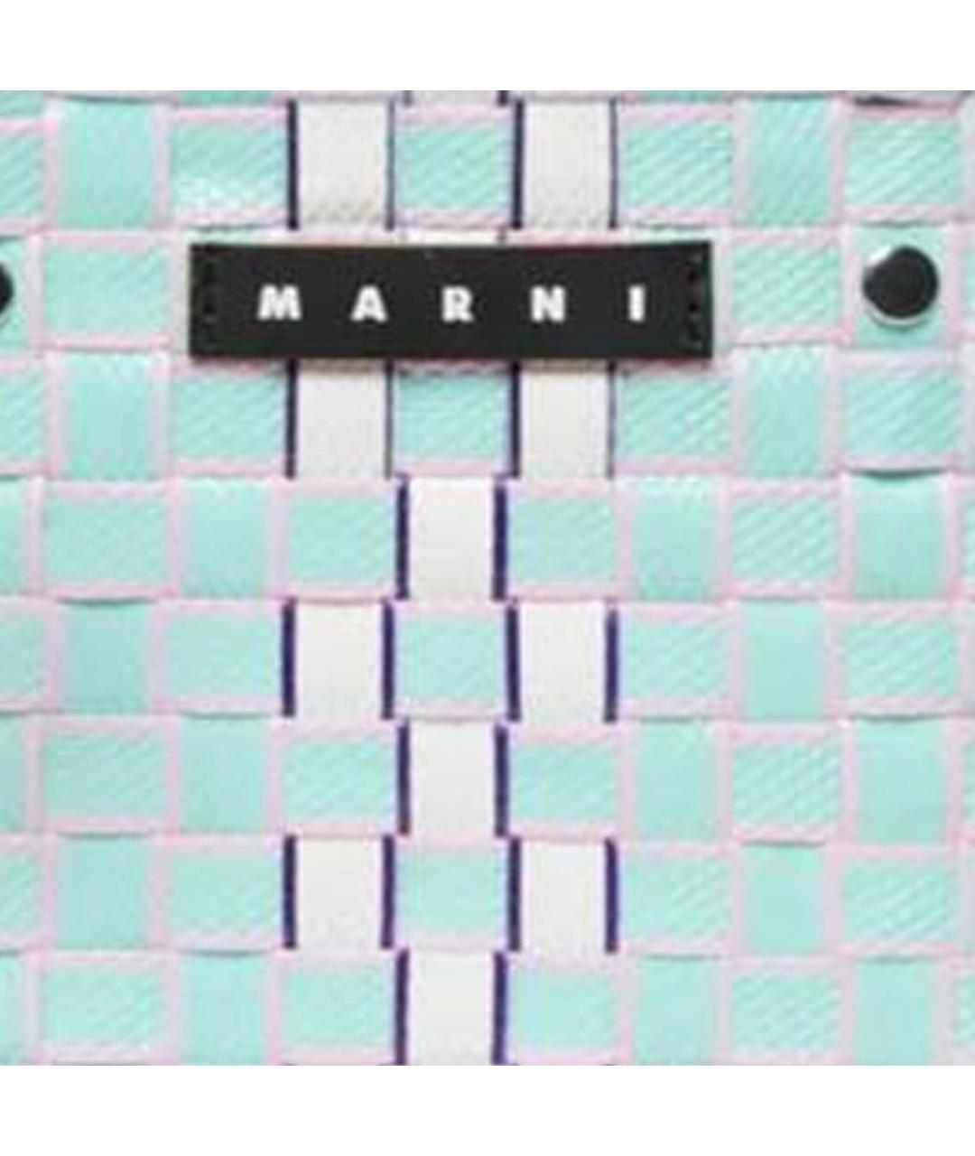 MARNI Голубая сумка тоут, фото 4