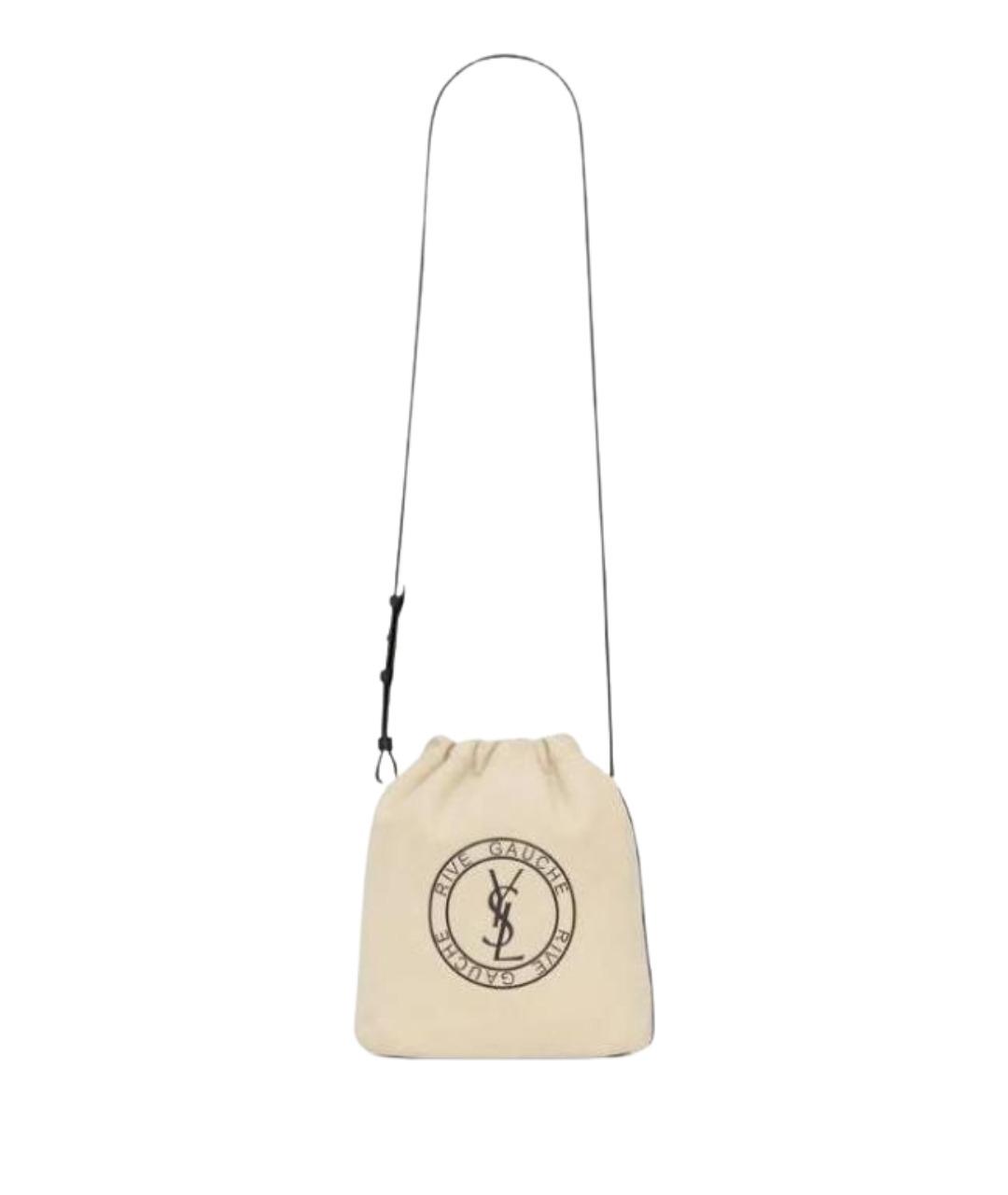 SAINT LAURENT Бежевая сумка на плечо, фото 1