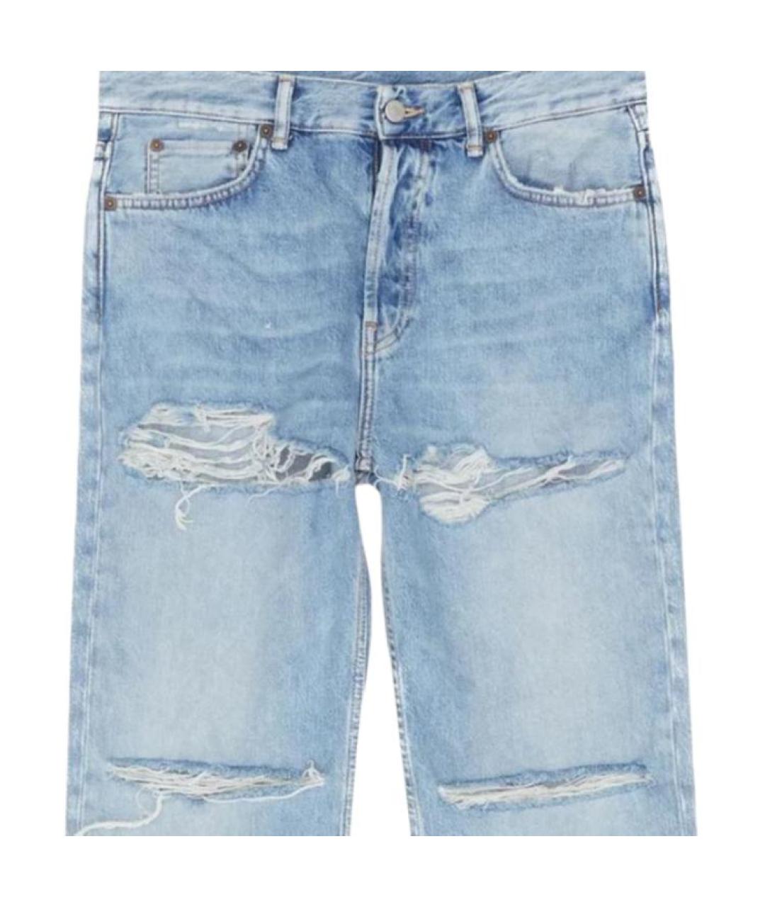 ACNE STUDIOS Голубые прямые джинсы, фото 3