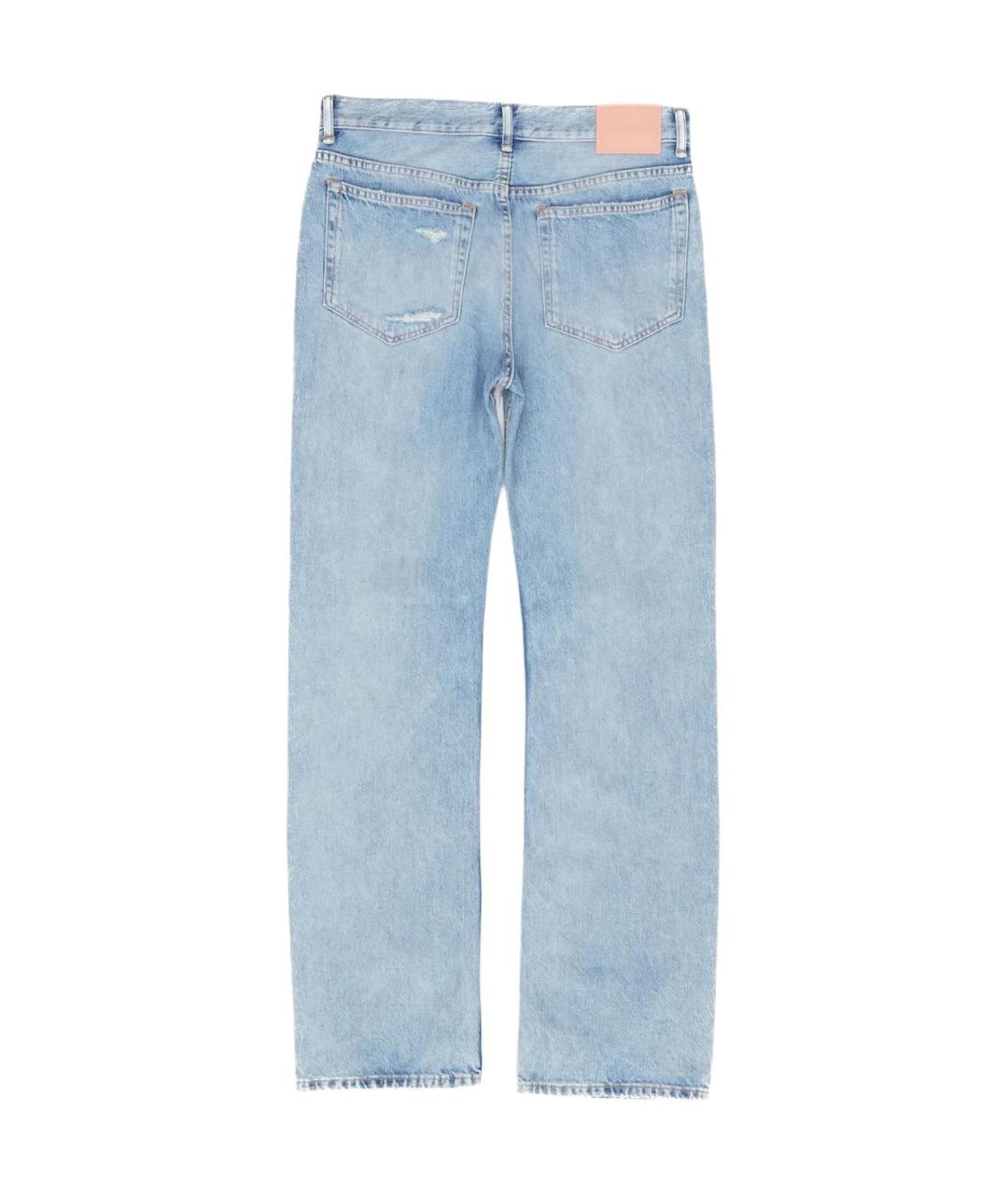 ACNE STUDIOS Голубые прямые джинсы, фото 2