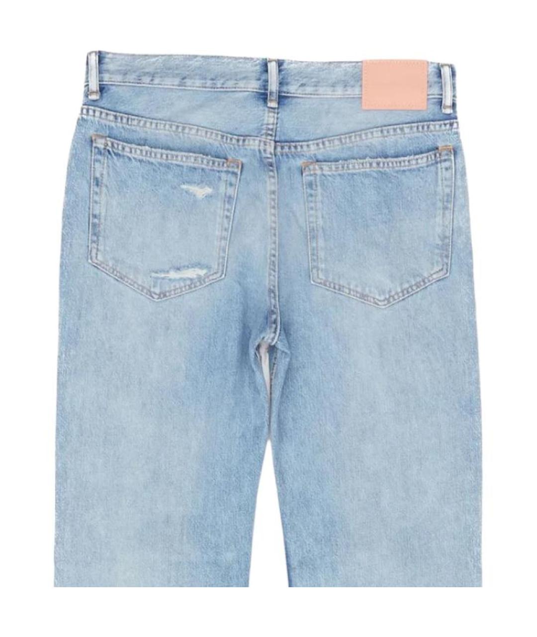 ACNE STUDIOS Голубые прямые джинсы, фото 4