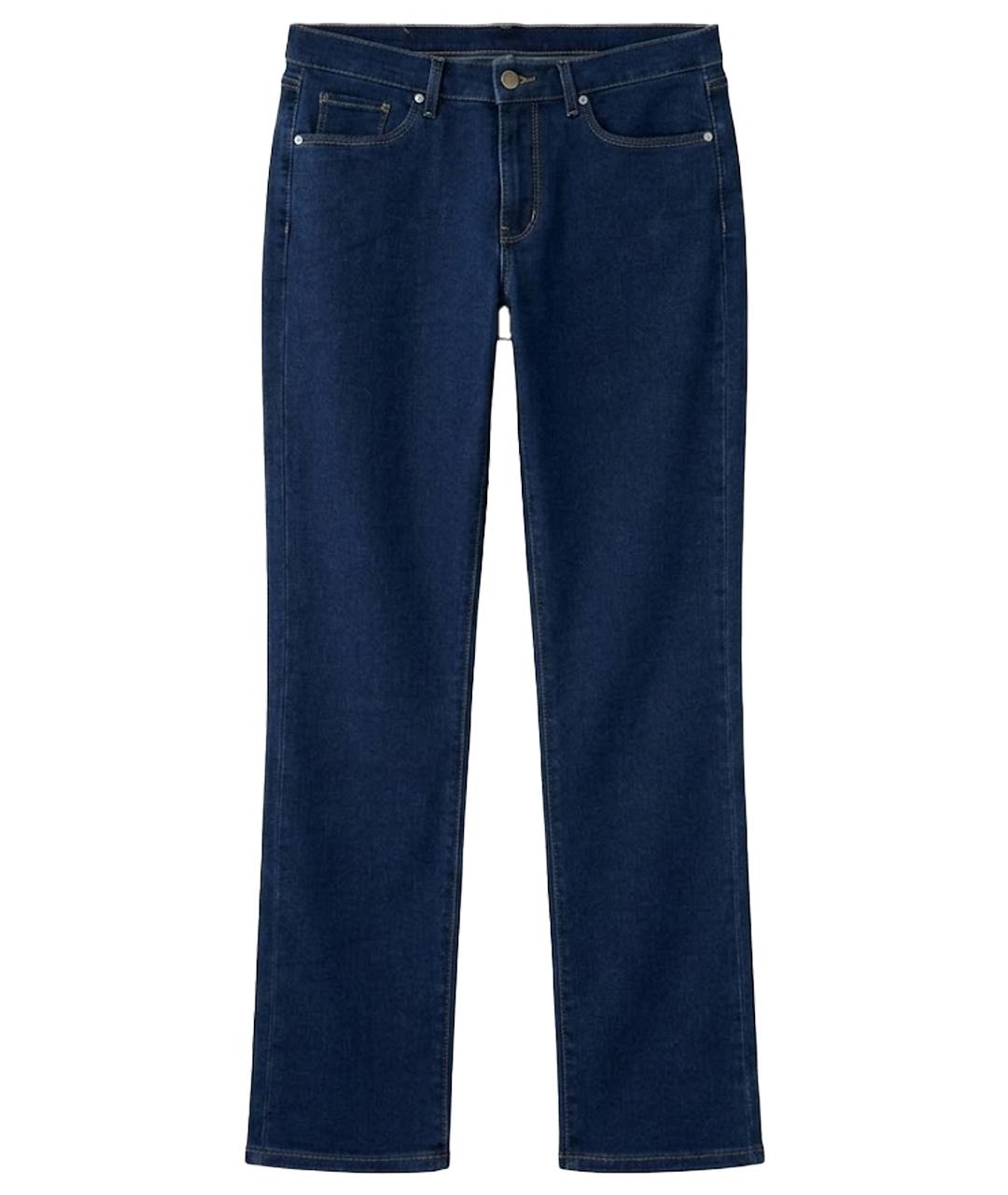 LEVI'S Синие хлопко-полиэстеровые прямые джинсы, фото 1