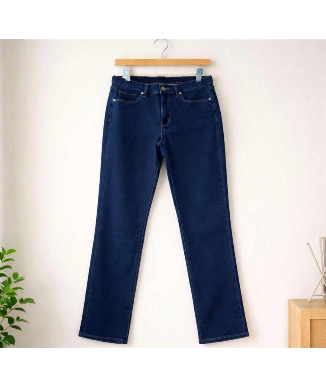 LEVI'S Синие хлопко-полиэстеровые прямые джинсы, фото 9