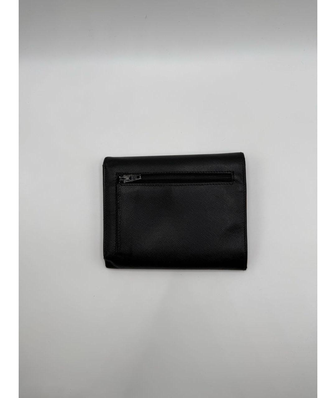 PRADA Черный кожаный кошелек, фото 3