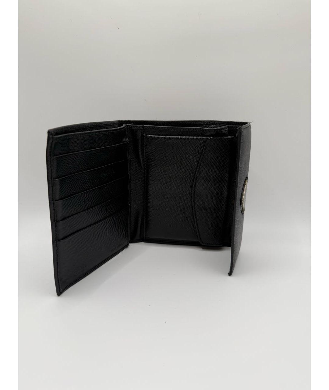 PRADA Черный кожаный кошелек, фото 4