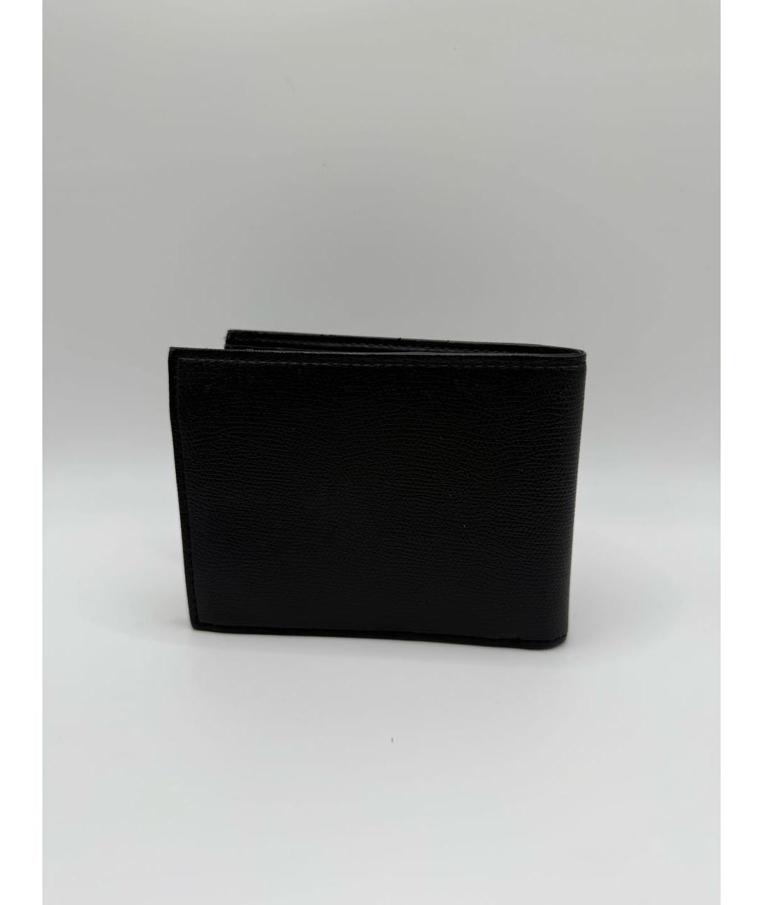 EMPORIO ARMANI Черный кожаный кошелек, фото 2