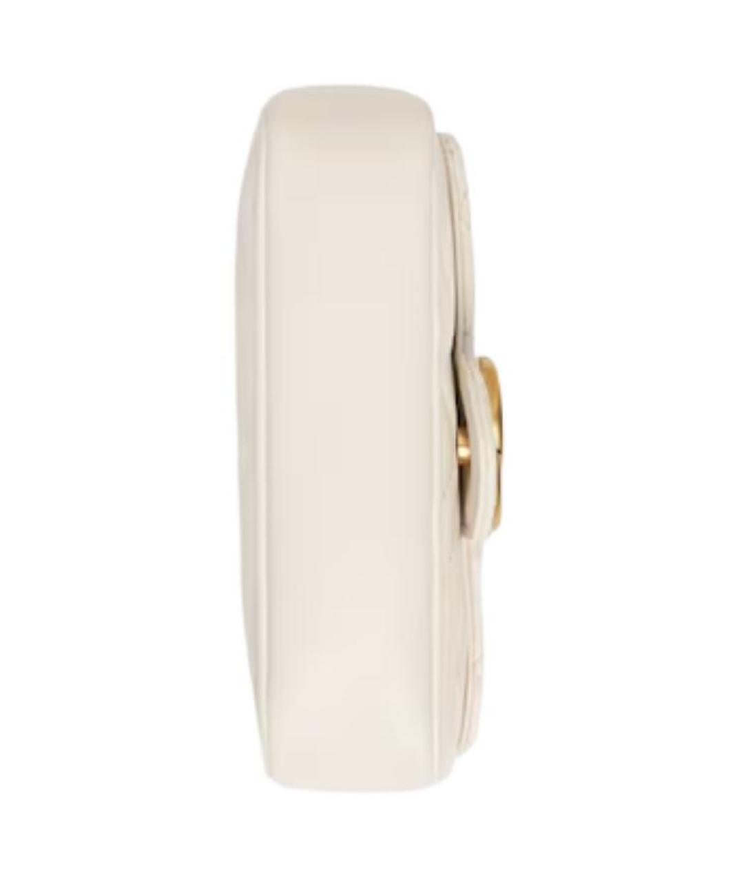 GUCCI Белая кожаная сумка через плечо, фото 5