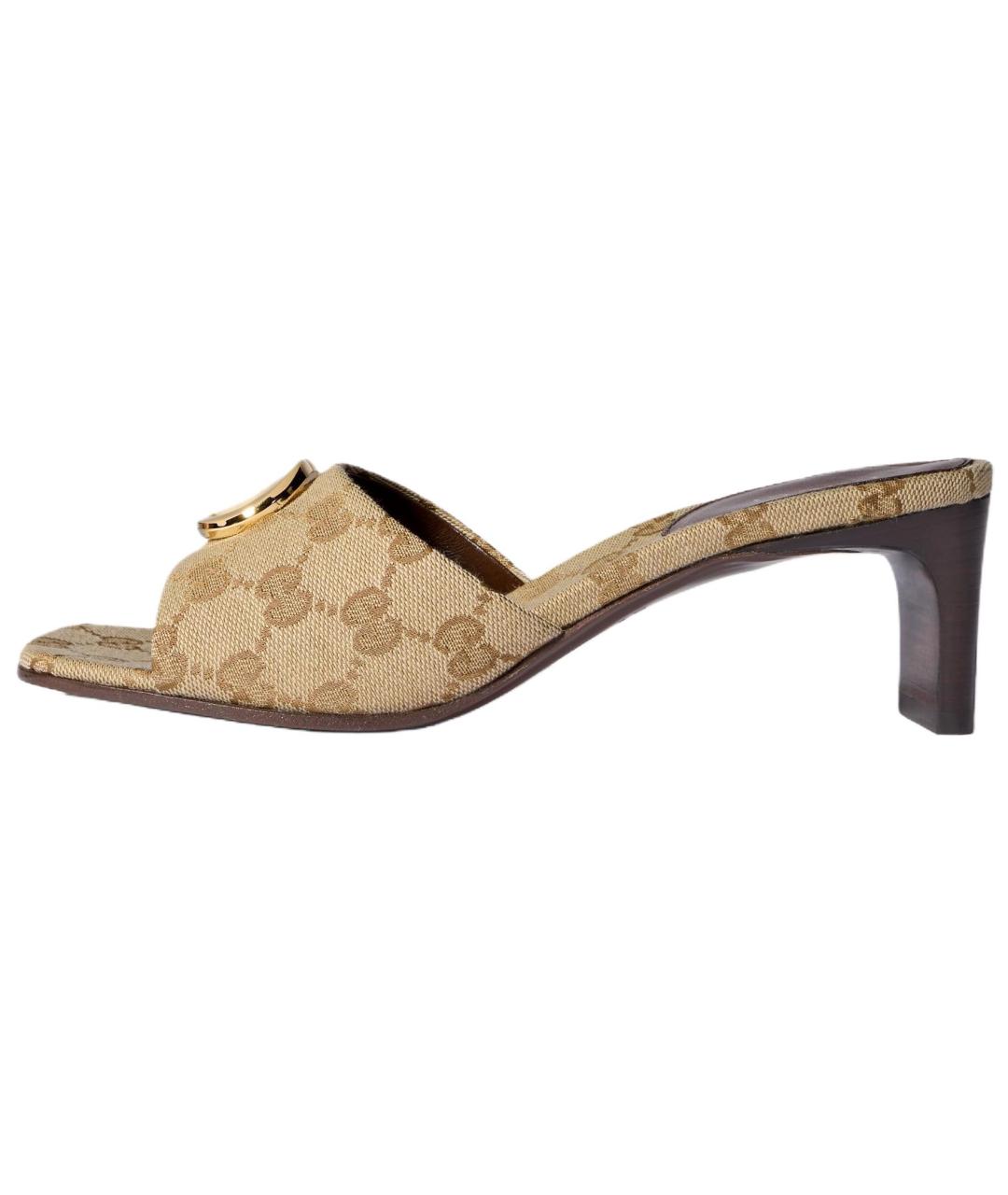 GUCCI Коричневые босоножки, фото 2