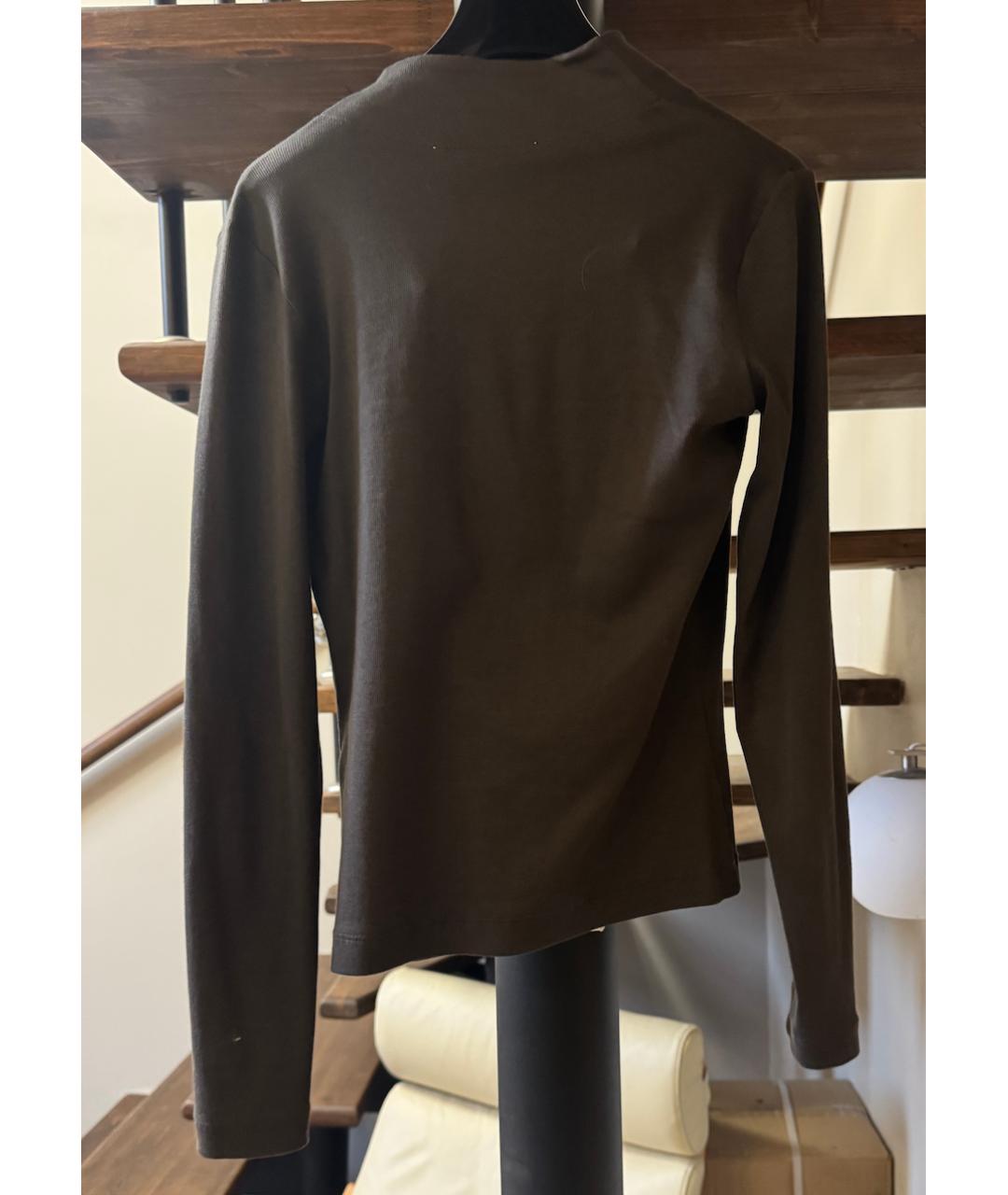 FABIANA FILIPPI Коричневый хлопковый кардиган, фото 2