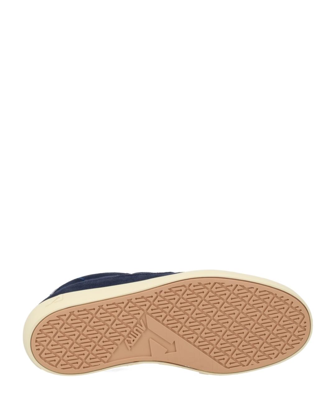 AUTRY Синие кожаные низкие кроссовки / кеды, фото 6