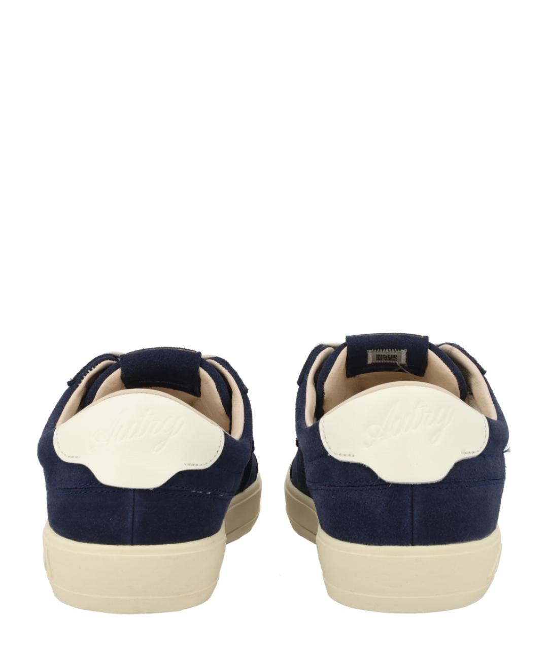 AUTRY Синие кожаные низкие кроссовки / кеды, фото 4