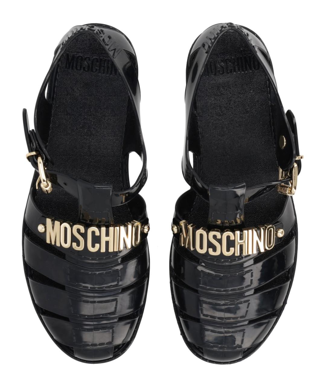 MOSCHINO Черные сандалии, фото 4