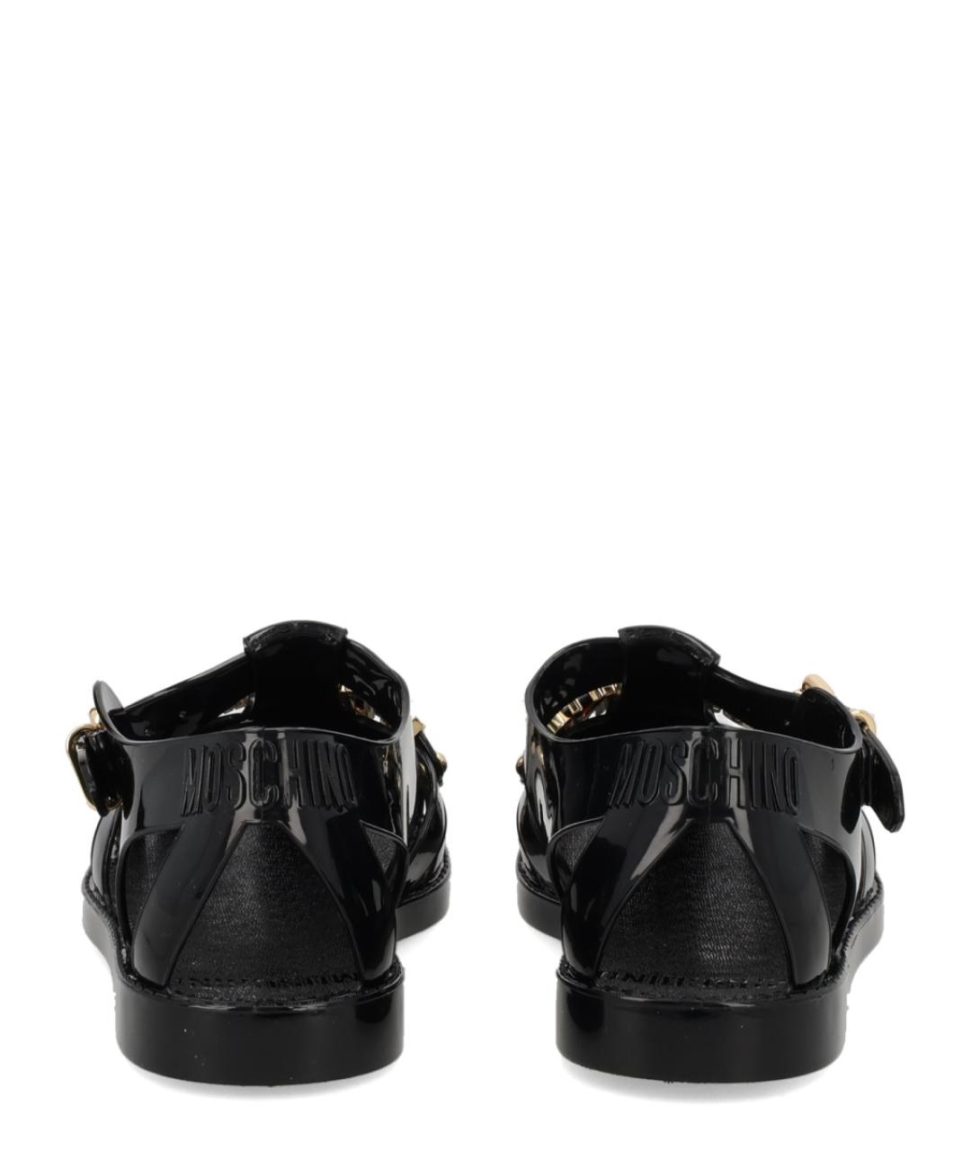 MOSCHINO Черные сандалии, фото 3