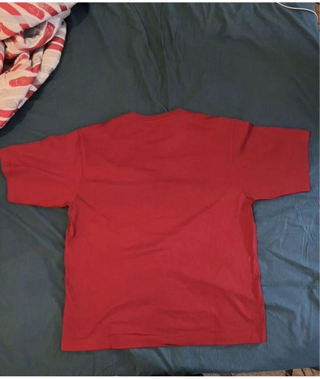 DOLCE&GABBANA Красная хлопковая футболка, фото 2