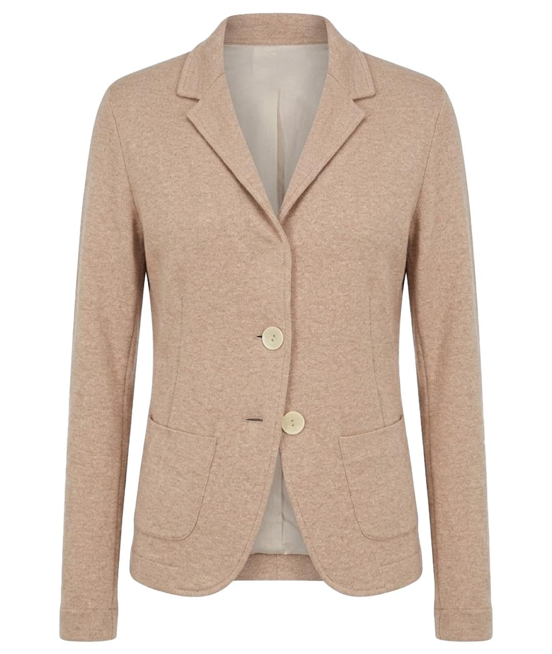 FABIANA FILIPPI Бежевый хлопковый жакет/пиджак, фото 1