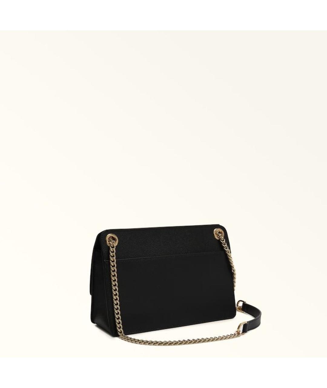 FURLA Черная кожаная сумка через плечо, фото 2