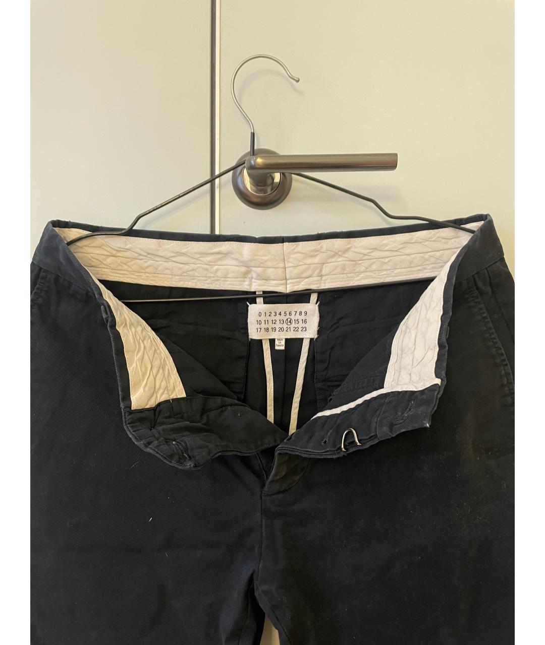 MAISON MARGIELA Темно-синие хлопковые брюки чинос, фото 6