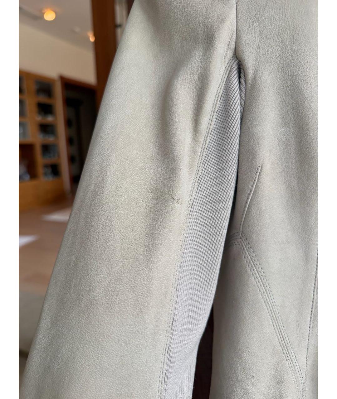 RICK OWENS Бежевая замшевая куртка, фото 3