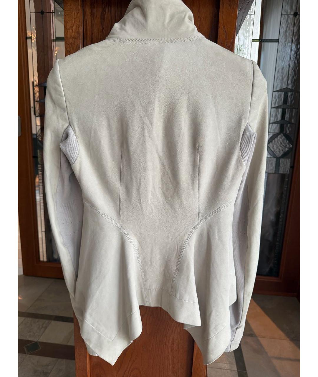 RICK OWENS Бежевая замшевая куртка, фото 4