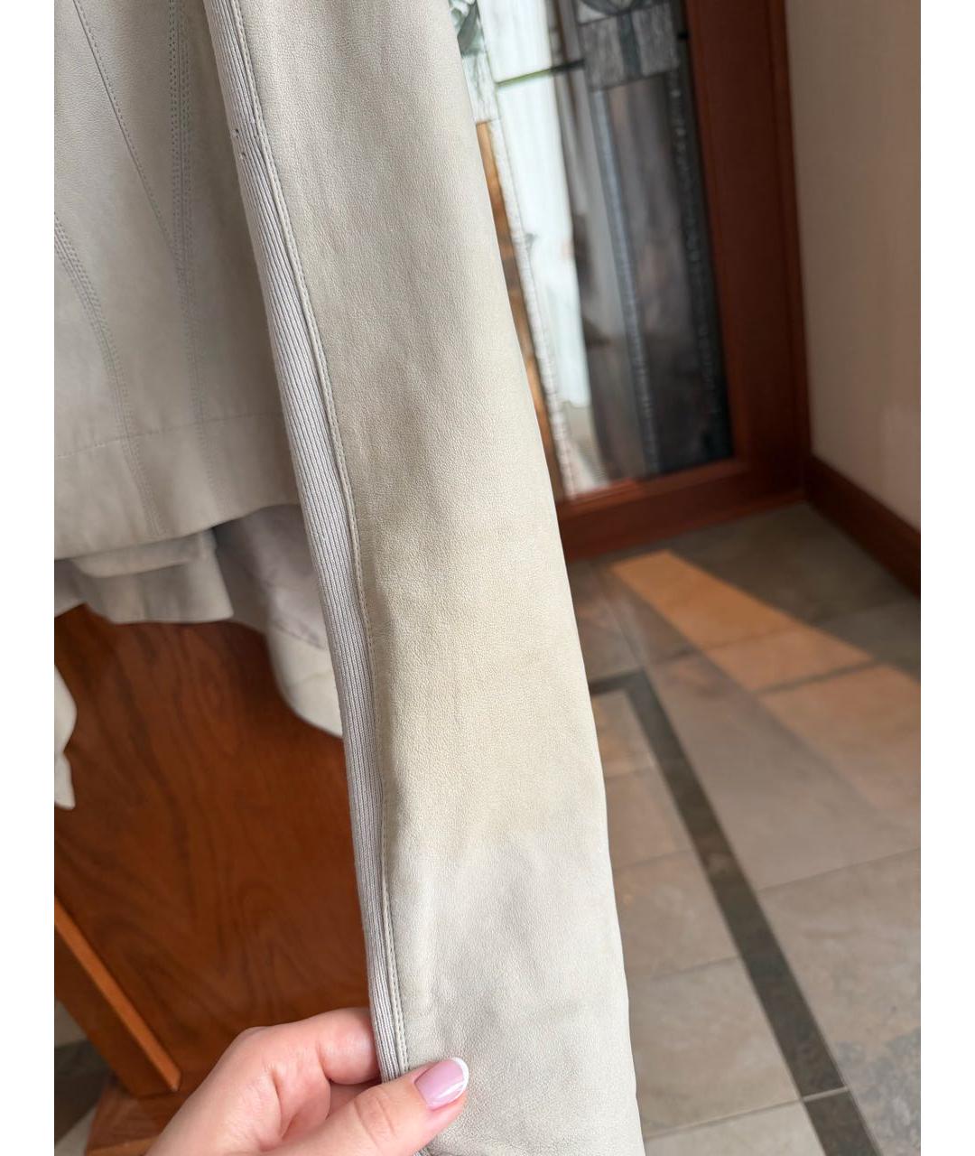 RICK OWENS Бежевая замшевая куртка, фото 5