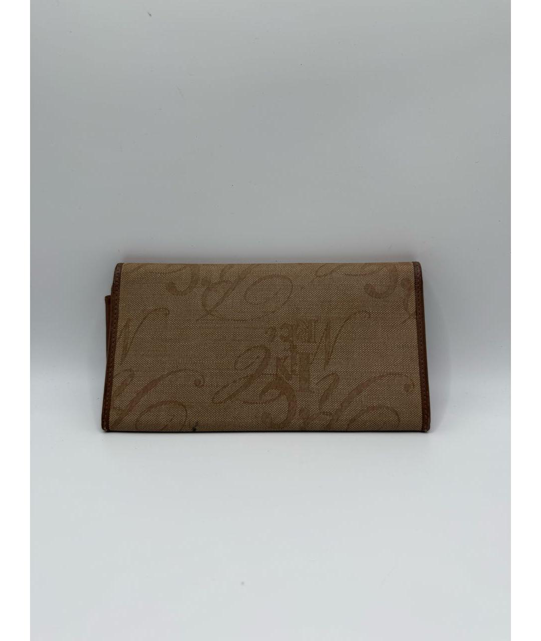 NINA RICCI Коричневый кожаный кошелек, фото 2